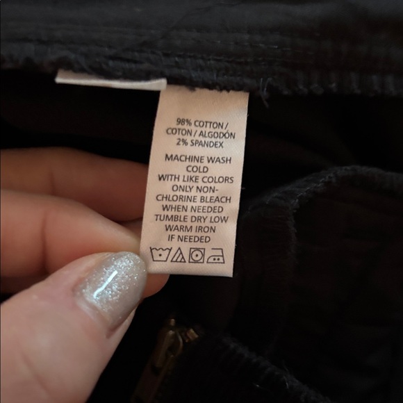 LOFT Black corduroy Mini Skirt - Picture 8 of 8